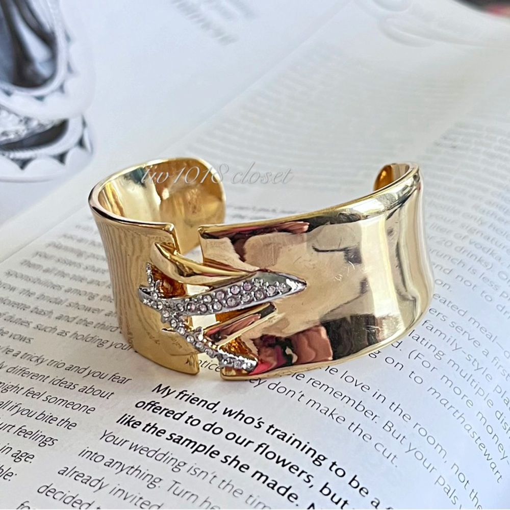 Alexis Bittar Crystal Cross Adjustable Bracelet - Picture 4 of 10